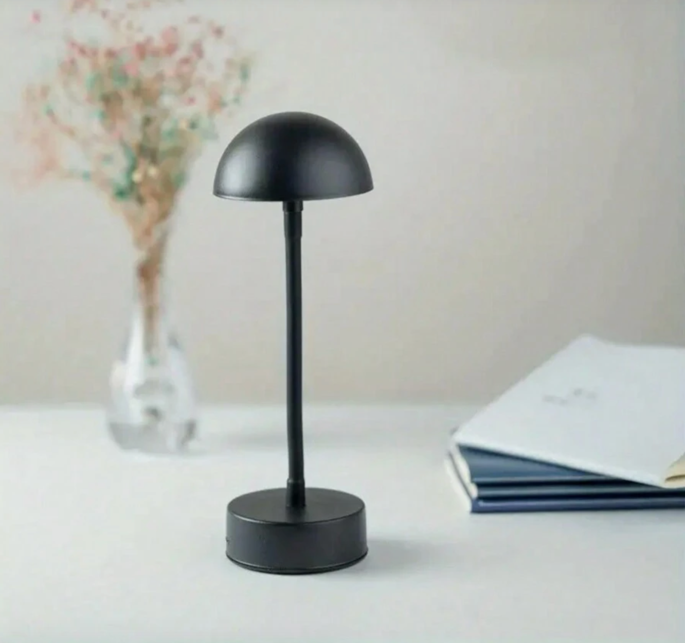 Tafellamp Retro met Bolvormige Kap en Touch Dimmer Draadloos