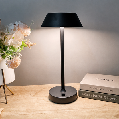 Tafellamp Retro met Bolvormige Kap en Touch Dimmer Draadloos