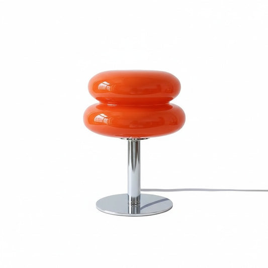 Tafellamp Retro met Glazen Kap en Dimfunctie