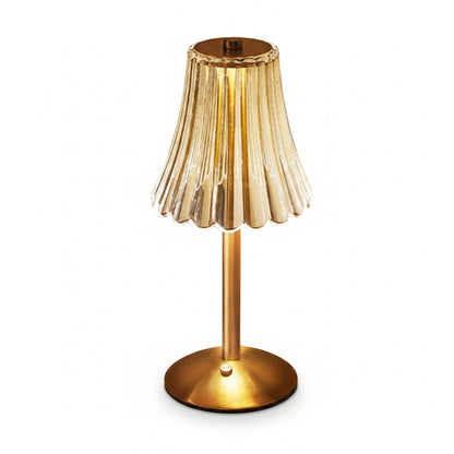 Tafellamp Retro met Kristallen Kap en Draadloze LED Verlichting