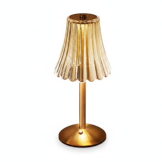 Tafellamp Retro met Kristallen Kap en Draadloze LED Verlichting
