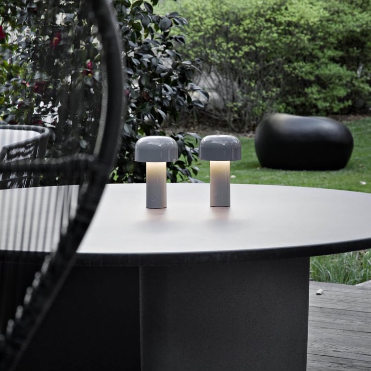 Tafellamp Retro met Paddenstoel Design Draadloos Dimbaar LED