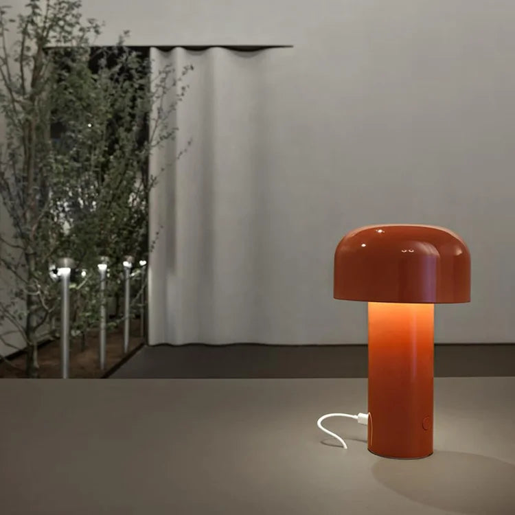 Tafellamp Retro met Paddenstoel Design Draadloos Dimbaar LED