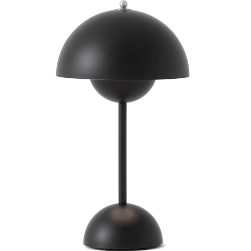 Tafellamp Retro met Paddenstoel Kap Dimbaar en Oplaadbaar