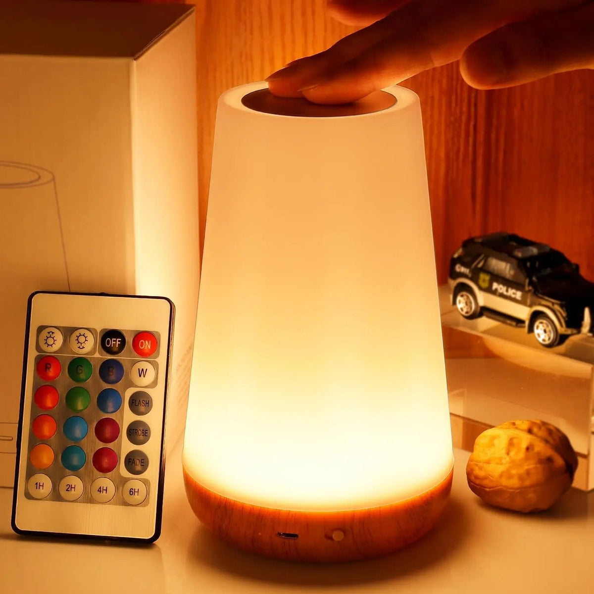 Tafellamp RGB met Touch Bediening en Afstandsbediening Dimbaar