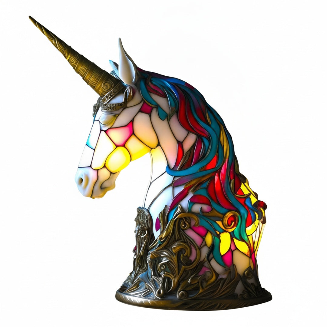 Tafellamp Tiffany Stijl met Dieren Design en Geïntegreerde LED