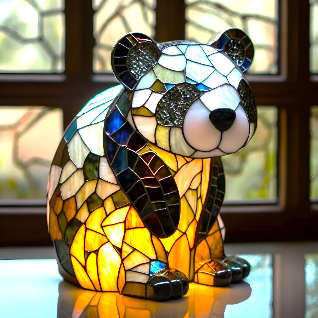Tafellamp Tiffany Stijl met Dieren Design en Geïntegreerde LED