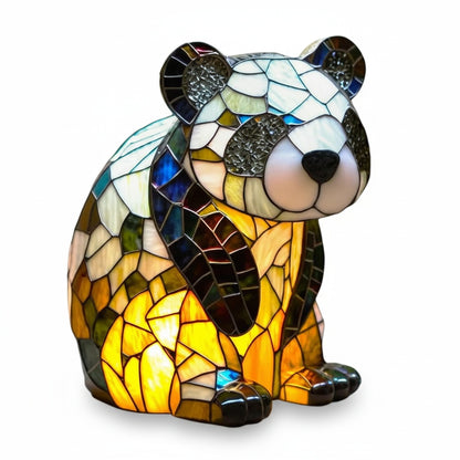 Tiffany Tafellamp Dierenmotief Glas-in-lood Sfeerverlichting
