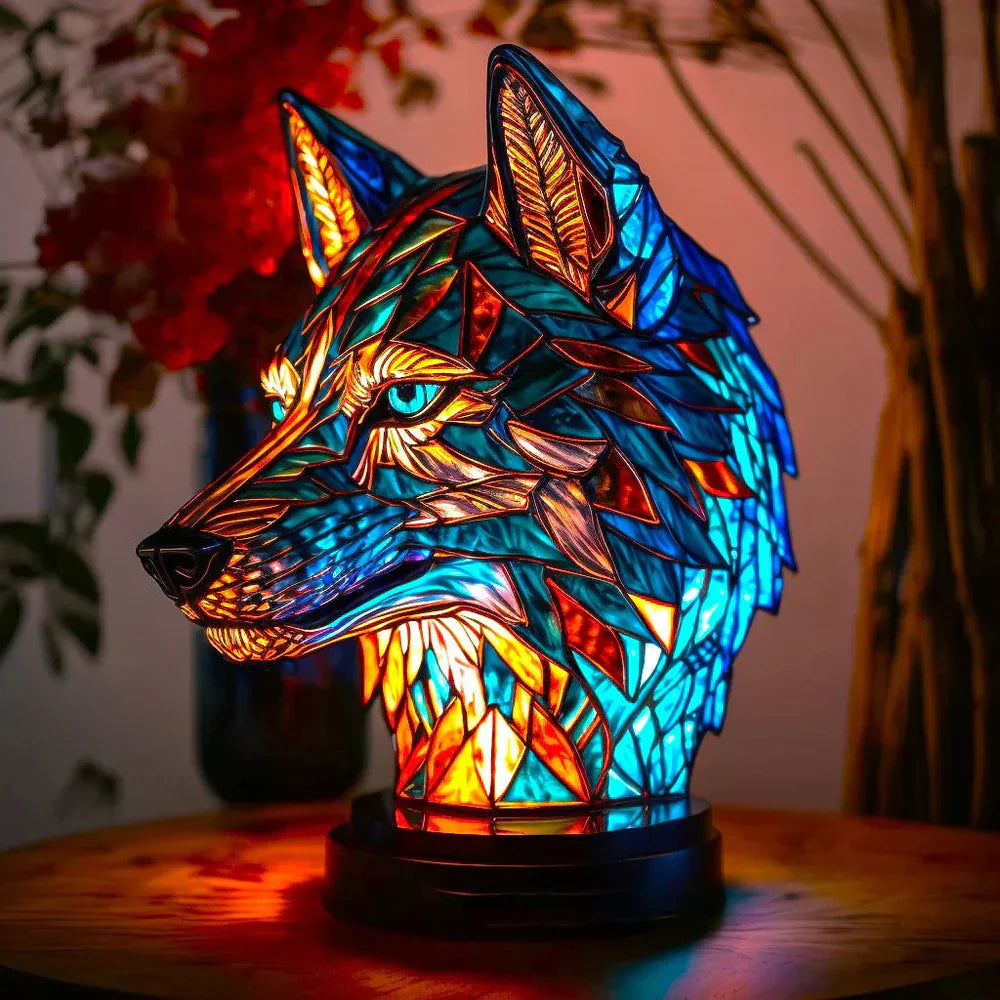 Tiffany Tafellamp Dierenmotief Glas-in-lood Sfeerverlichting ##POS:10##