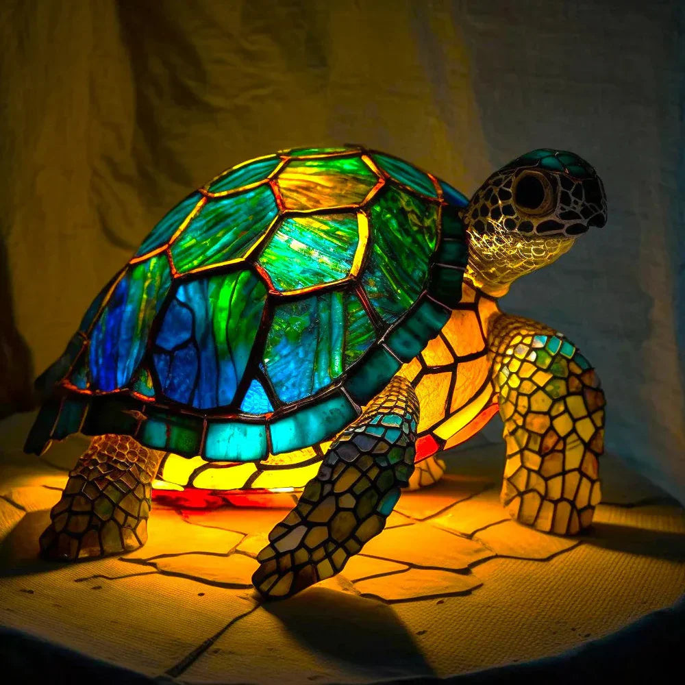 Tiffany Tafellamp Dierenmotief Glas-in-lood Sfeerverlichting ##POS:11##