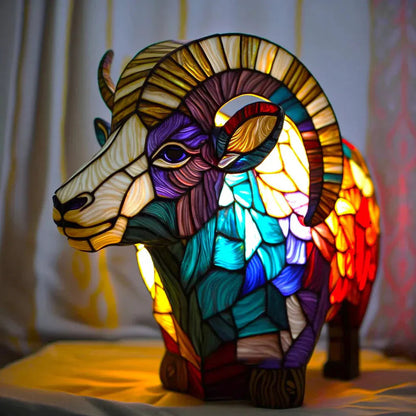 Tiffany Tafellamp Dierenmotief Glas-in-lood Sfeerverlichting ##POS:15##