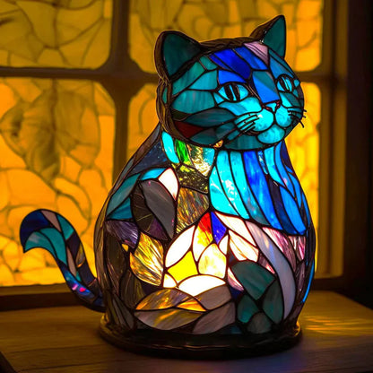 Tiffany Tafellamp Dierenmotief Glas-in-lood Sfeerverlichting ##POS:17##
