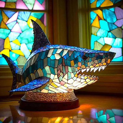 Tiffany Tafellamp Dierenmotief Glas-in-lood Sfeerverlichting ##POS:8##