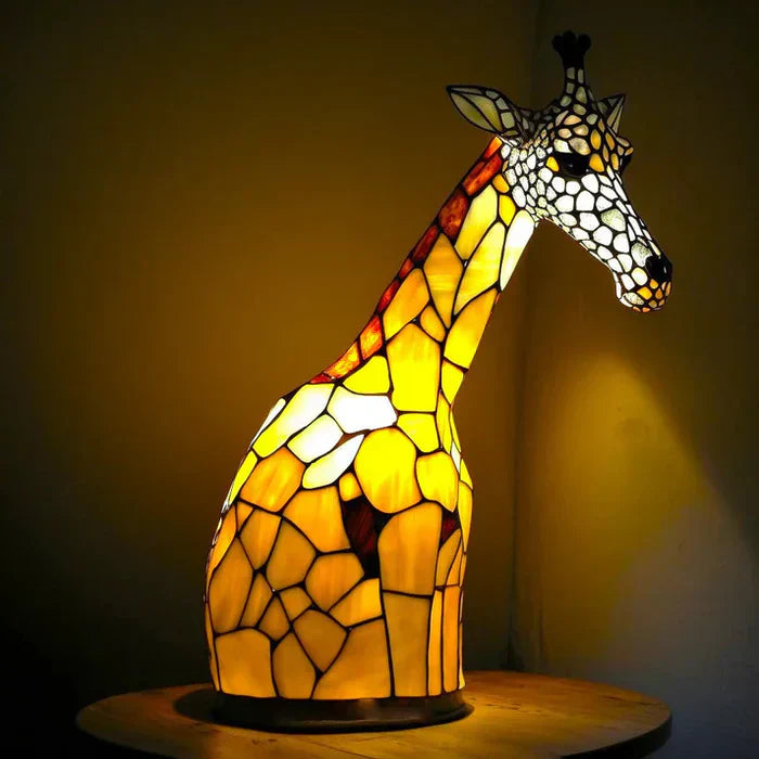 Tiffany Tafellamp Dierenmotief Glas-in-lood Sfeerverlichting ##POS:9##