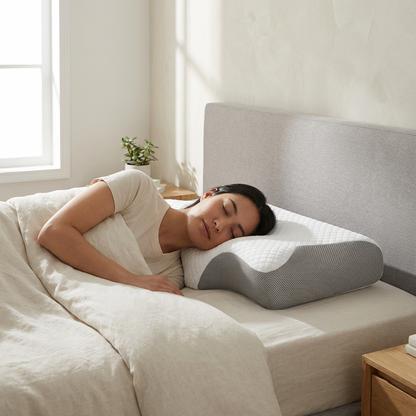 Traagschuim Kussen Contour Nekkussen voor Zij- en Rugslapers