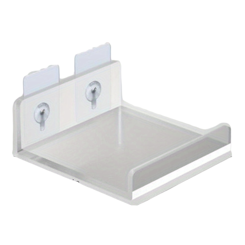 Transparante Wandplank zonder Boren voor Badkamer en Keuken