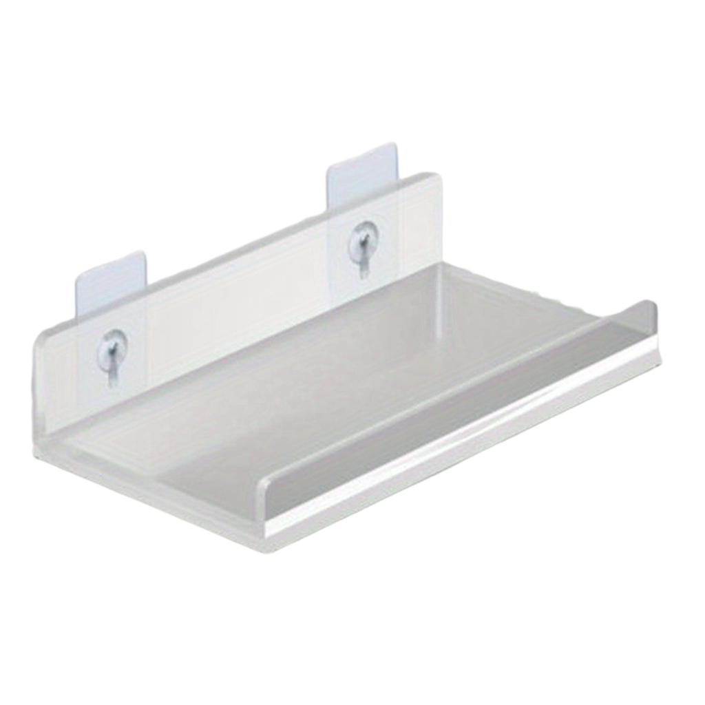 Transparante Wandplank zonder Boren voor Badkamer en Keuken