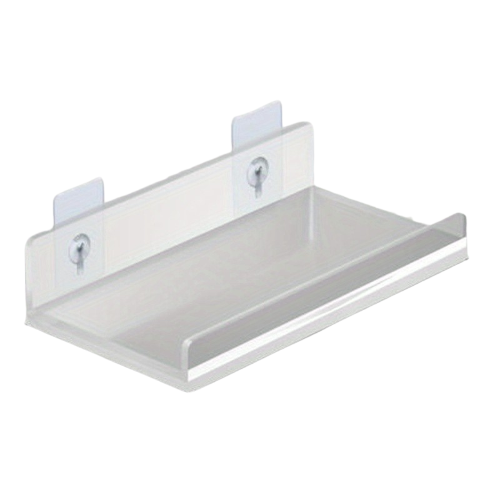 Transparante Wandplank zonder Boren voor Badkamer en Keuken
