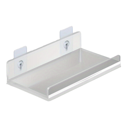 Transparante Wandplank zonder Boren voor Badkamer en Keuken