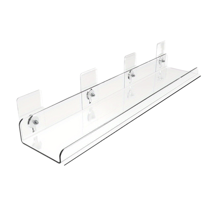 Transparante Wandplank zonder Boren voor Badkamer en Keuken