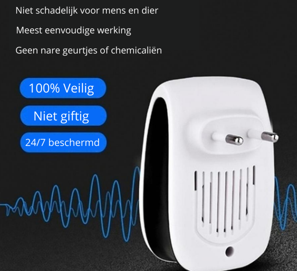 Ultrasone Ongediertebestrijder Stopcontact Verjager voor Muizen Muggen en Insecten