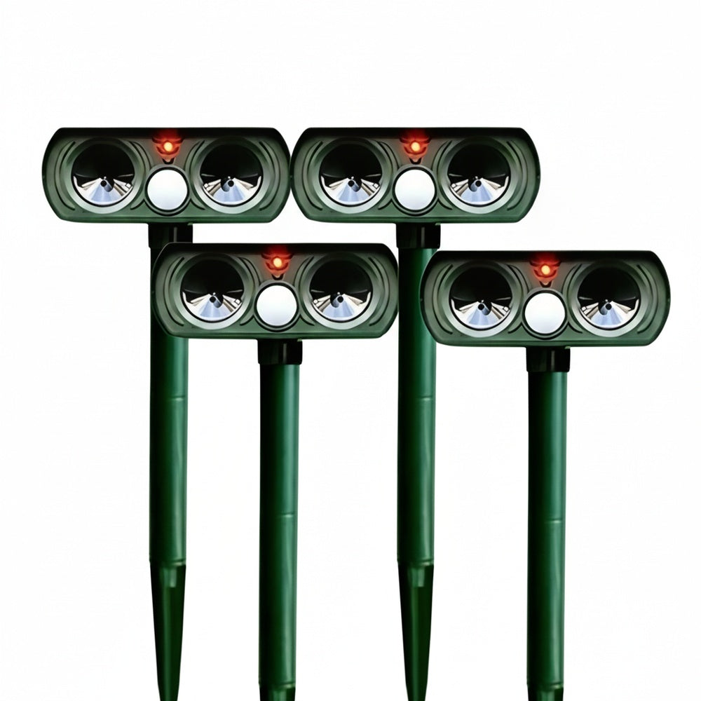 Ultrasoon Dierenafweer op Zonne-energie met PIR-sensor en 180° Detectiebereik