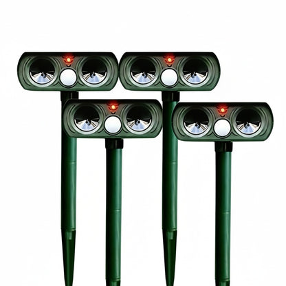 Ultrasoon Dierenafweer op Zonne-energie met PIR-sensor en 180° Detectiebereik