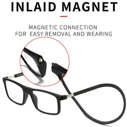 Unisex Leesbril Magnetisch met Nekkoord Anti Blauwlicht