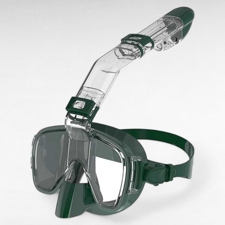Unisex Snorkelmasker Opvouwbaar met Droge Snorkel en Panoramisch Zicht