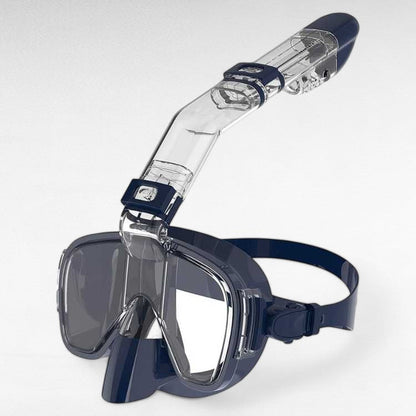 Unisex Snorkelmasker Opvouwbaar met Droge Snorkel en Panoramisch Zicht