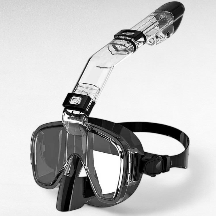 Unisex Snorkelmasker Opvouwbaar met Droge Snorkel en Panoramisch Zicht