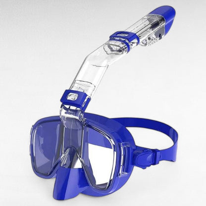 Unisex Snorkelmasker Opvouwbaar met Droge Snorkel en Panoramisch Zicht