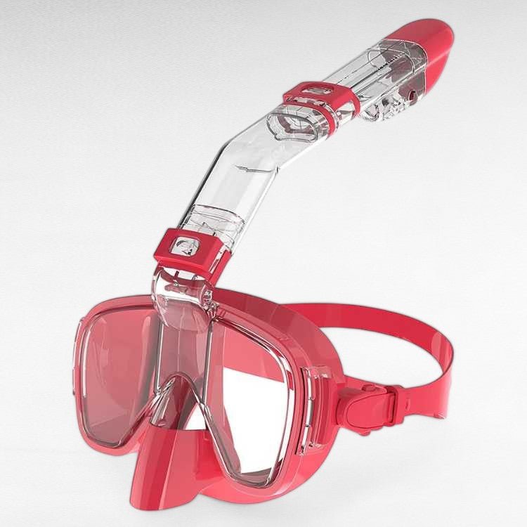 Unisex Snorkelmasker Opvouwbaar met Droge Snorkel en Panoramisch Zicht