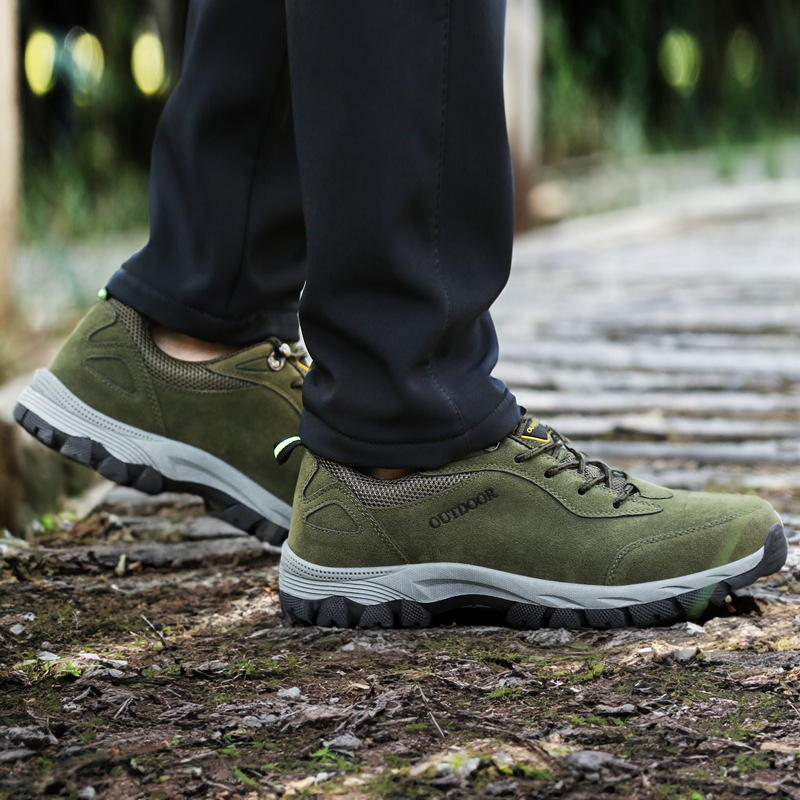 Unisex Wandelschoenen met Brede Teenbox en Profielzool voor Outdoor