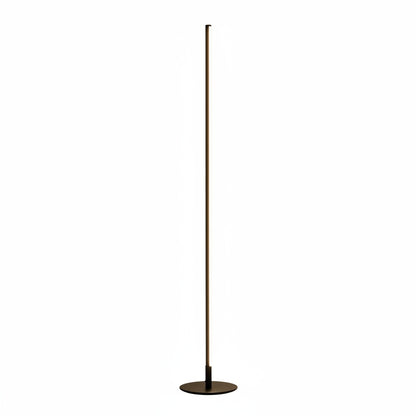 Vloerlamp Minimalistisch met Verticale LED Strip en Ronde Voet