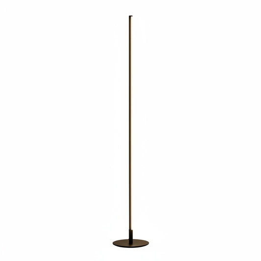 Vloerlamp Minimalistisch met Verticale LED Strip en Ronde Voet