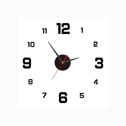 Wandklok Modern Stil Uurwerk met Groot Cijferblad en Ronde Vorm