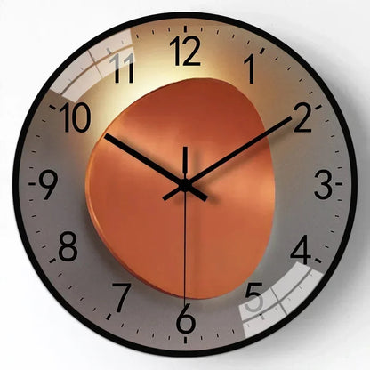 Wandklok Modern Stil Uurwerk met Groot Cijferblad en Ronde Vorm