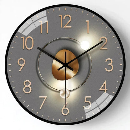 Wandklok Modern Stil Uurwerk met Groot Cijferblad en Ronde Vorm