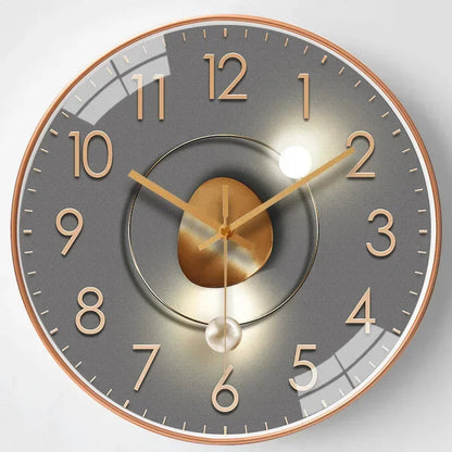 Wandklok Modern Stil Uurwerk met Groot Cijferblad en Ronde Vorm