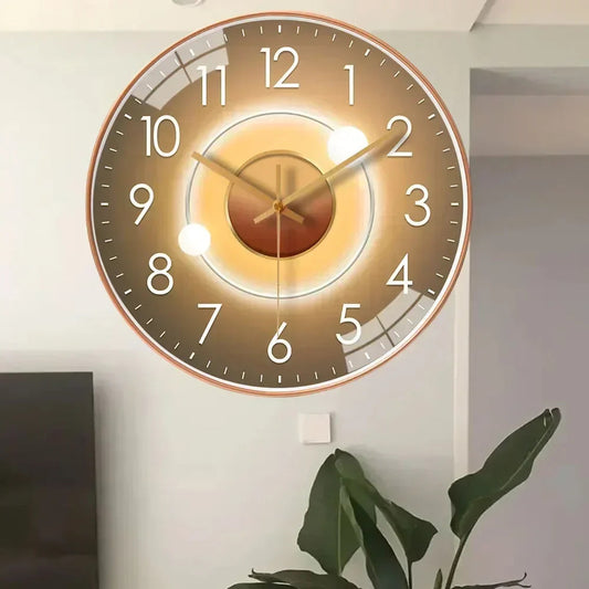 Wandklok Modern Stil Uurwerk met Groot Cijferblad en Ronde Vorm