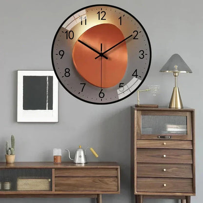 Wandklok Modern Stil Uurwerk met Groot Cijferblad en Ronde Vorm