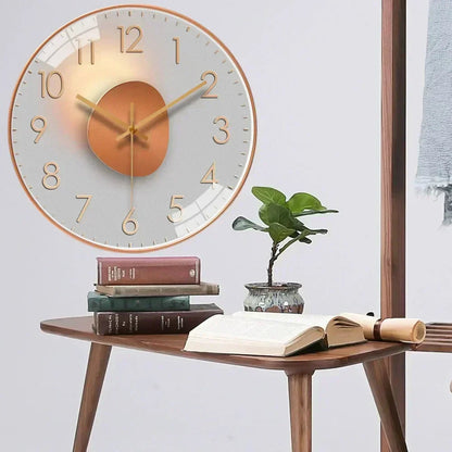 Wandklok Modern Stil Uurwerk met Groot Cijferblad en Ronde Vorm
