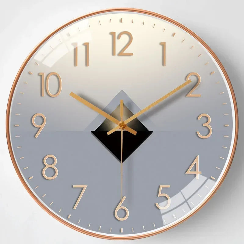 Wandklok Modern Stil Uurwerk met Groot Cijferblad en Ronde Vorm