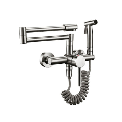 Wandkraan Keuken met Uittrekbare Sproeier en Draaibare Arm