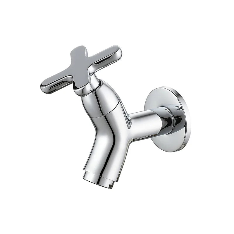 Wandkraan Koudwater met Kruisgreep en Wandmontage