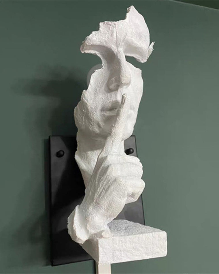 Wandlamp Art Deco met Sculptuur Figuur en Indirecte Verlichting