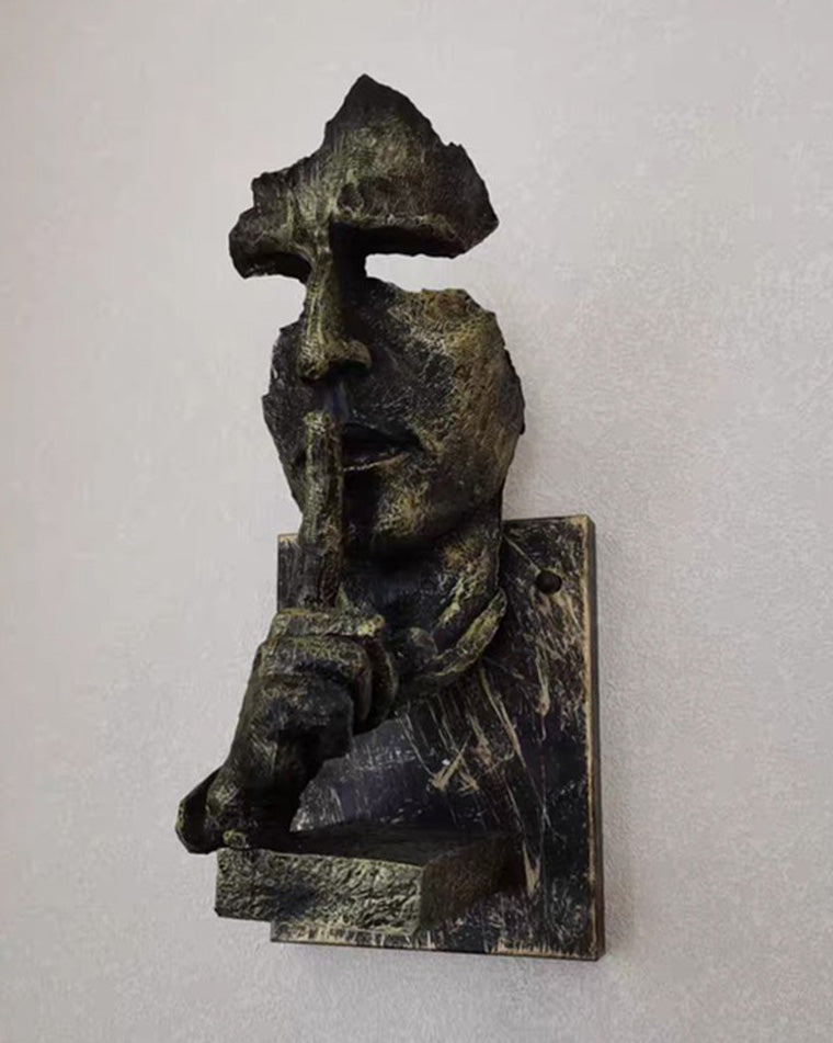 Wandlamp Art Deco met Sculptuur Figuur en Indirecte Verlichting