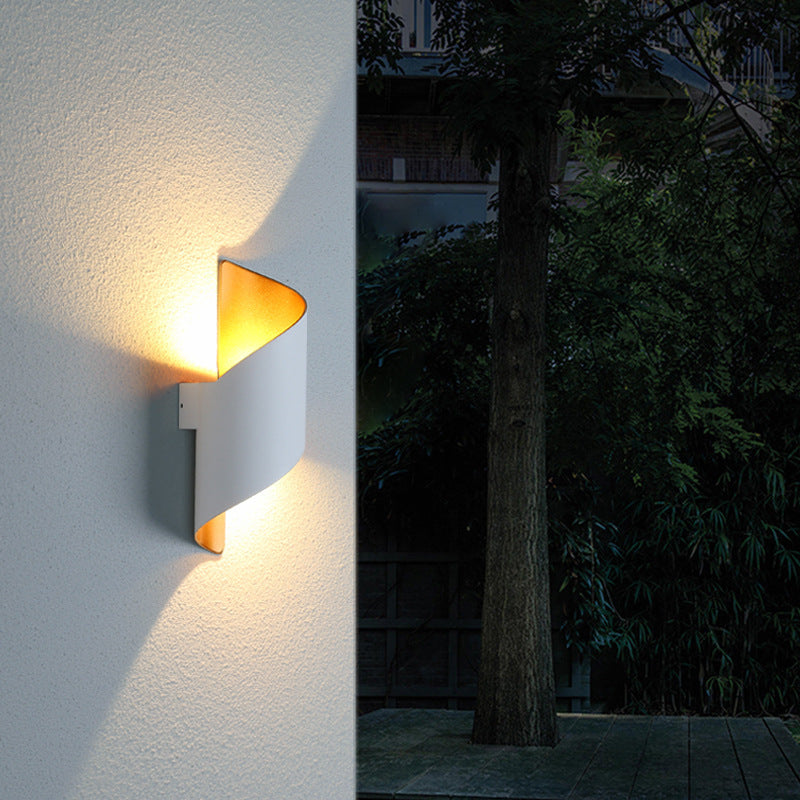 Wandlamp Buiten Modern Spiraalvorm met Geïntegreerde LED en Up-Down Verlichting ##POS:9##