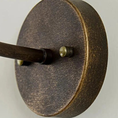 Wandlamp Industrieel met Ronde Schermkap en Zwanenhals Arm
